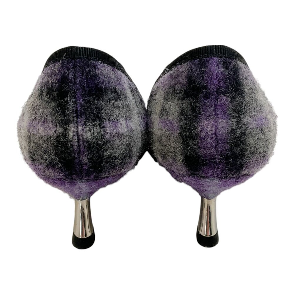 Prada Purple Tweed Pumps with Crystal Embellishment - Picture 5 of 6